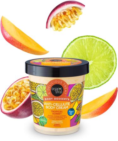 Organic Shop Body Desserts Anti-Cellulite Body Cream Tropical Sorbet 450 ml - Buy Online on GoSupps.com