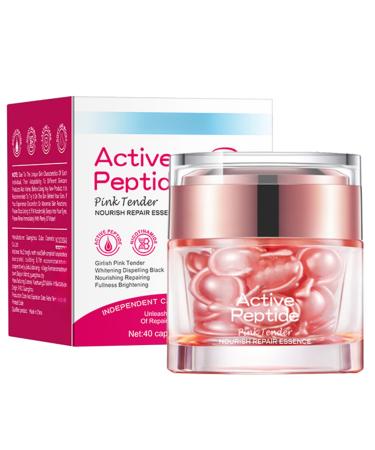 Face Serum Capsules - Face Serum for Women - Active Peptide Serum Face - Brighting Hyaluronic Acid Serum - Hydrating Serum - Anti Aging Vitamin E Oil Capsules - Nourishing Face