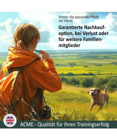 Acme Dog Whistle No. 210.5 - Loud & Effective Recall Training | Free Pipe Band - Perfect for All Dogs (Beige) - Buy Online on GoSupps.com