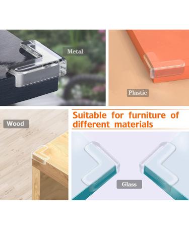 Gudui Corner Guards (12 Pack) - Clear L- Shaped Baby Proof Corner Protectors with High Resistant Adhesive Gel - Protect Child from Head Injuries on Tables, Furniture & Sharp Corners - 1.5x0.4 Inch - Buy Online on GoSupps.com