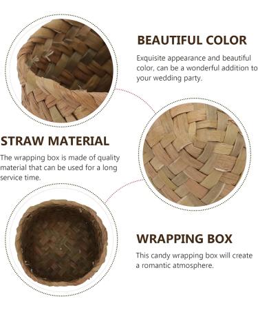 Cabilock 20pcs Wicker Baby Exquisite Grocery Flower Handwoven Crafts Chip Mini Makeup For Dollhouse Ring Natural Bamboo Sweet Goodies Portable Plant Favor Outdoor Anniverary Seagrass - Buy Online on GoSupps.com