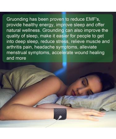Grounding Wristband Conductive Carbon Leatherette for Better Sleep Reduce Pain and Inflammation Reconnect to the Earth Recovery Safe for Kids and Adults (Grounding Wristband) - Buy Online on GoSupps.com