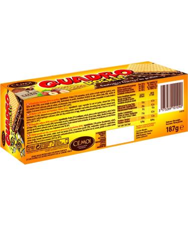  Cemoi C moi - Quadro Pocket Pack of Filled Wafers Chocolate Praline 9 Individually Wrapped Wafers - Made in France Pack of 8 (187g x 8) - Buy Online on GoSupps.com