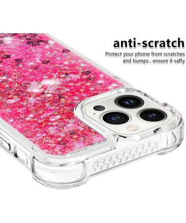Tivenfezk Nadoli Glitter Drive Sand Shell for iPhone 15 Pro Max - Shockproof TPU Bumper Case Liquid Quicksand Design Transparent Pink Protective Cover - Buy Online on GoSupps.com