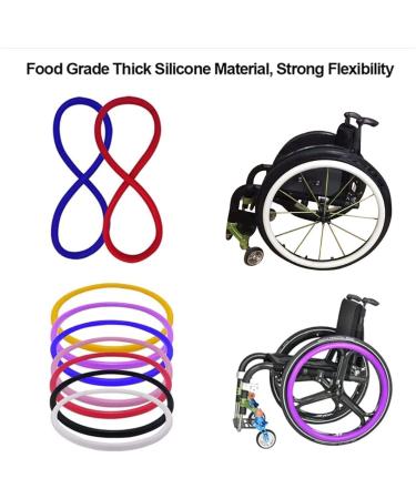 Wheelchair Push Rim Covers Wheelchair Cover Wheelchair Accessories Wheelchair Push Rim Covers 1 Pair Non-Slip Wear-Resistant Hand Push Cover (Color : Purple Size : 24inch) 24inch Purple - Buy Online on GoSupps.com