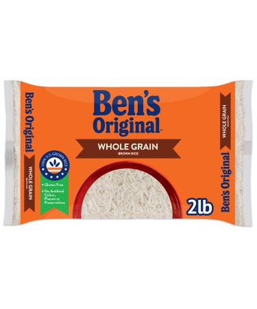 BEN'S ORIGINAL Whole Grain Brown Rice, 2 lb Bag 2 Pound (Pack of 1)