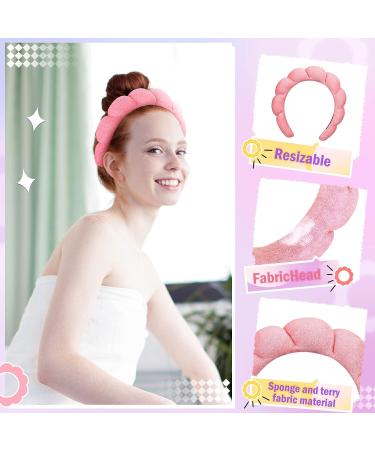 Jexine 8 Pcs Cute Spa Headbands for Women - Non Slip Terry Cloth Makeup Hair Band - Buy Online on GoSupps.com