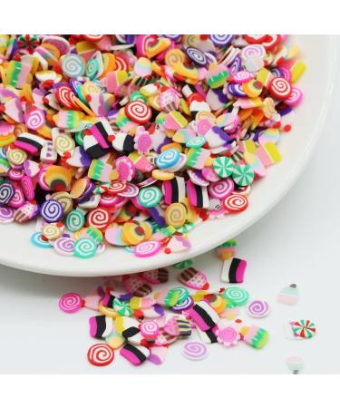 Buy 50g Mixed Polymer Clay Sprinkles - Colorful 5mm Slices for DIY Nail Art Slime & Decor - International Shipping Available - Buy Online on GoSupps.com
