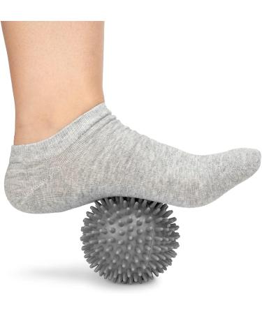 Aircover Massage Ball Set - 2-Person Hedgehog Balls for Foot Hand & Back Muscle Relief | Fitness Tools for Plantar Fasciitis & Trigger Point Therapy (Gray 7cm/9cm) - Buy Online on GoSupps.com