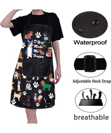 BNQL Dog Care Apron - Waterproof & Cute Cooking Apron for Dog Trainers & Groomers | Perfect Gifts for Dog Lovers - Buy Online on GoSupps.com