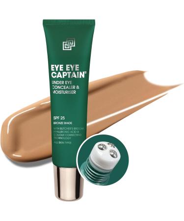 Shakeup - Mens Concealer Under Eye Reduces Dark Circles and Puffiness with SPF25 Vegan Makeup 24hr Moisturisation Bronze Shade 15ml 15 ml (Pack of 1) Bronze