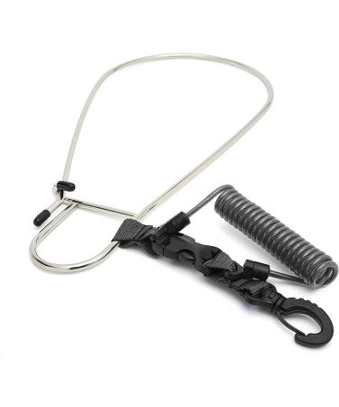 Calissa Offshore Kayak & Spearfishing Stainless Steel Fish Stringer Clip + 36 Steel Core Lanyard+Speargun Spear Fishing Freedive Freediving Scuba Dive Diving Large Holder Black - Regular - Buy Online on GoSupps.com
