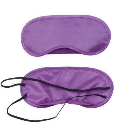 Coobbar 10PCS Satin Travel Eye Sleeping Mask Set - Purple | Soft Blindfold for Nap and Rest - Buy Online on GoSupps.com