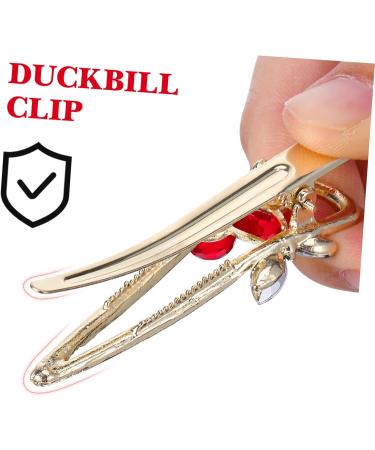 ETHZZLE Chic Cherry Crystal Hairpin - Set of 2 - Stylish Hair Accessory for Women - Sparkling Silver Metal Barrettes for - Hair Clips with Fruit Design - Elegant Crystal Hair Accessories - Buy Online on GoSupps.com