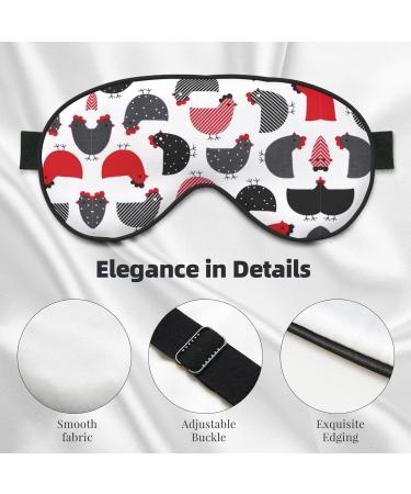 Creative Cartoon Chicken Eye Mask | Unisex Soft Light-Blocking Sleep Mask for Comfortable Rest - Buy Online on GoSupps.com