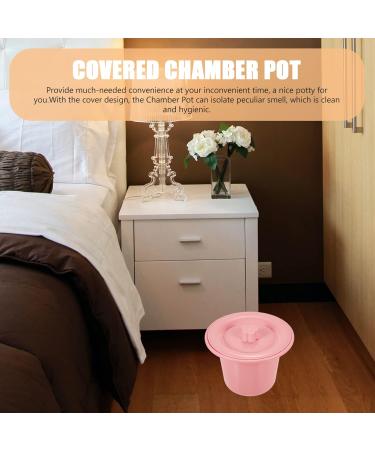 Buy Healvian Travel Potty - Portable Toilet & Urinal for Adults Kids & Pregnant Women | Pink Chamber Pot with Lid - Ideal for Travel & Home Use - Buy Online on GoSupps.com