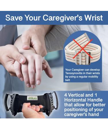 Gait Belt for Seniors - Easy-to-Use Transfer Belts with Handles for Elderly & Patients - Quick Release for Medical Nursing - Improve Balance & Safety - Buy Online on GoSupps.com