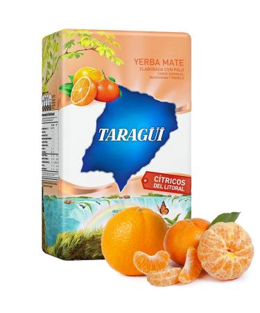 Taragui Yerba Mate Tea Citricos del Litoral 500G |Mate tea from Argentina - the ripening period is 12 months |Detox and energy drink Citricos del Litoral 0.5 kg