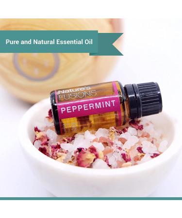 Nature's Fusions Peppermint (Supreme) 100% Pure and Natural Essential Oils Undiluted Therapeutic Grade for Aromatherapy and Topical Use .5 Fl Oz (Pack of 1) (15 mL) - Buy Online on GoSupps.com