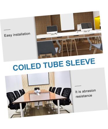 Kislang Snake-Shaped Cable Organizer Tube | White ABS Wiring Protection | 74x8x8cm | International Shipping - Buy Online on GoSupps.com