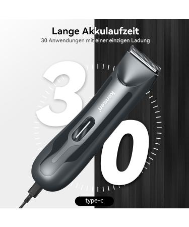 Buy Kensen Men's Intimate Razor - IPX7 Waterproof LED Light Wet & Dry for Body Grooming | Perfect for Testicles Legs Chest & Armpits - Buy Online on GoSupps.com