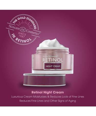 Anti-Aging Retinol Night Cream | Restorative Moisturizer for Younger Looking Skin - Buy Online on GoSupps.com