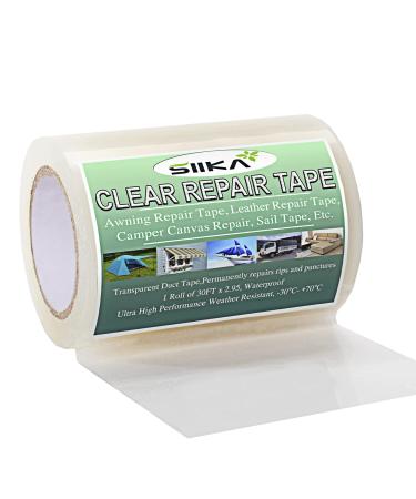 SIIKA Awning Repair Tape -30FT, Tent Repair Tape,Canvas Repair Tape, Boat Covers Repair Tape, Tarp Repair Kit, RV Awning Tape, Sail Tape, Repair Tape Tarp Canopy Tear & Vinyl, Waterproof