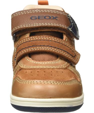 Geox Baby Girls B New Flick F Trainers 3.5 UK Child - Brown Navy - Buy Online on GoSupps.com