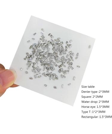3D Crystal Rhinestones Flat Back Clear Stones for Art Decor and Rhinestones and with Pearl-Nail - Buy Online on GoSupps.com