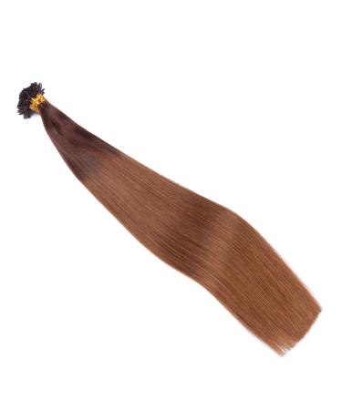 Premium Keratin Bonding #2/8 Ombre 60cm 50 Strands 1g 100% Remy U-Tip Hair Extensions | Novon Hair Extensions - Buy Online on GoSupps.com