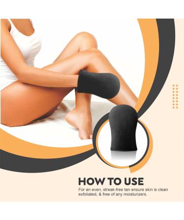 Tanning Mitt Self Tan Glove Evenly Applies Fake Tanner For Flawless Streak Free Look Instant Face False Sun Tan Applicator Double Sided Body Mitts Prevents Stained Hands Soft Washable Reusable (1) - Buy Online on GoSupps.com