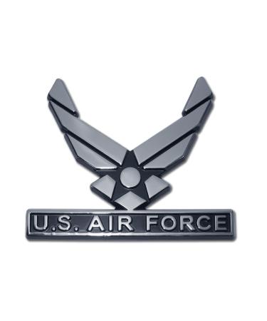Elektroplate U.S. Air Force Wings Chrome Auto Emblem