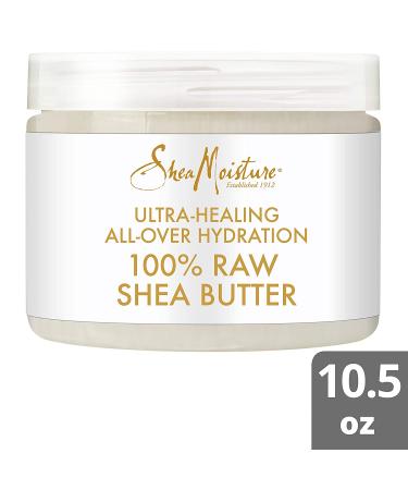 SheaMoisture Ultra-Healing 100% Raw Shea Butter 10.5 oz - All-Over Hydration for Dry Skin - WHITE Shea Butter - Pack of 1 - Buy Online on GoSupps.com