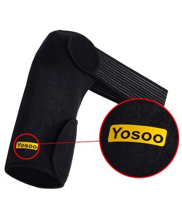 Yosoo Elastic Shoulder Brace Support Strap - Adjustable Wrap Belt for Pain Relief & Injury Recovery | Fast International Shipping - Buy Online on GoSupps.com