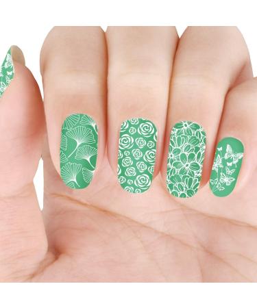 Beautybigbang XL-022 Nail Stamping Template | Floral Nail Art Plate for Stunning Manicures - Buy Online on GoSupps.com