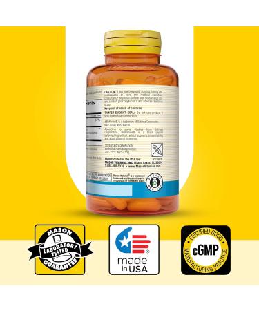 MASON NATURAL Optimum Absorption Magnesium Glycinate with Bioperine 240 mg 60 Capsules Gentle on Stomach Soy Free - Buy Online on GoSupps.com