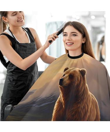 Buy Kodiak Bear Sunrest Adult Barber Cape - Professional Hair Cutting Apron for Men & Women | Best Salon Capes for Hairdressers - Buy Online on GoSupps.com