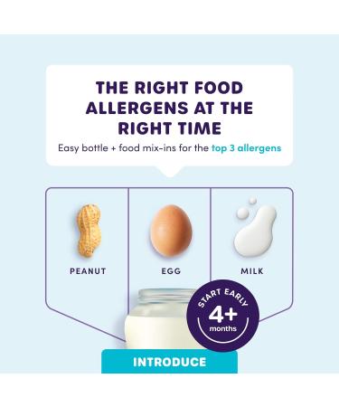 Ready Set Food Stage 1-15 Days Mix-Ins for Babies 4+ Mo | Top 3 Allergens: Organic Peanut Egg Milk | Safe & Effective Allergen Introduction | For Bottle or Food - Buy Online on GoSupps.com