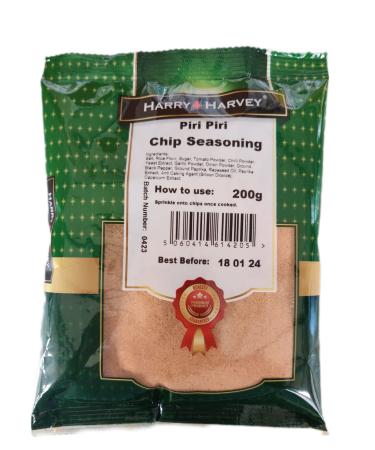 Piri Piri Chip Seasoning Salt 200g - Add Peri Flavour to your Potato Chips and Fries Chip Shop Style
