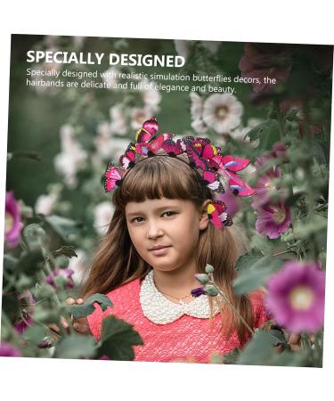 Healeved 3 Sets Butterfly Headband Fascinator Hair Clip Boho Hair Accessories Hairband Hair Ties Barrettes for Fascinator Hair Accessories Child Aldult Metal - Buy Online on GoSupps.com