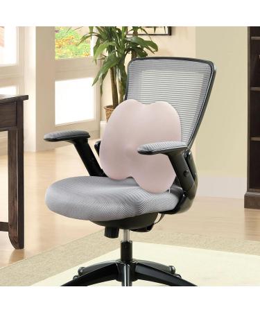 Car Backrest Cushion | Breathable Lumbar Support Cushion Car Seat Waist Protection Support Ergonomic Soft Sponge Backrest Cushion Pink - Buy Online on GoSupps.com