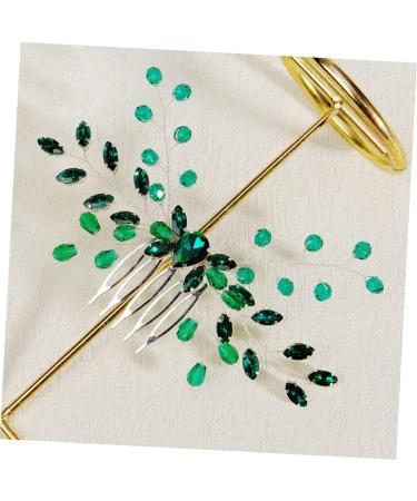 Mikinona Hair Accessories for Rhinestone Hair Comb Crystal Hair Side Comb Bridal Hair Accessory Girl Headpieces for Wedding Green Crystal Hair Comb Hair Accessories for Wedding - Buy Online on GoSupps.com