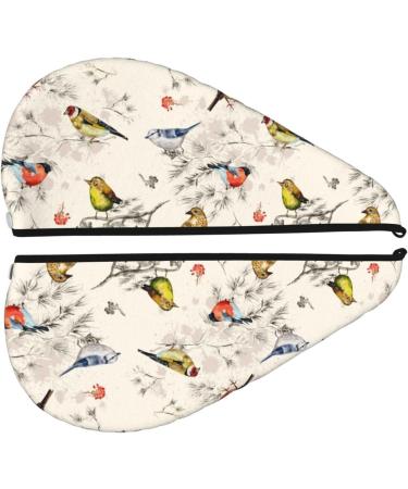 Hair Towel Wrap with Button - Quick Drying Hair Turban for Women | Little Birds Design - Buy Online on GoSupps.com