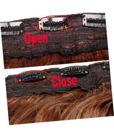 minkissy Straight Clip in Hair Extensions Wigs with Clips Hairclip Hair Extensions Clip Real Hair Extensions Hair Barettes Black Wig Fake Hair Extensions European and American Ponytail - Buy Online on GoSupps.com