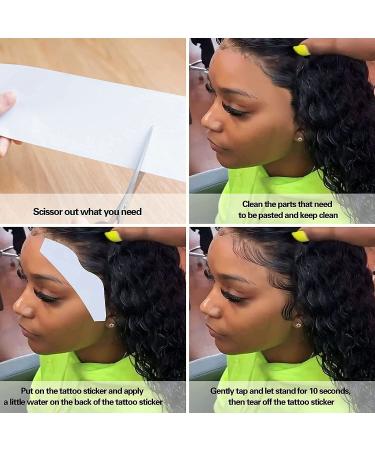 Onpep 20 Styles Hair Tattoo Stickers - 20Pcs Temporary Waterproof Hairline Tattoos for Women, Baby Hair, Curly Hair - Long Lasting Makeup Tool - Pack of 1 - Buy Online on GoSupps.com