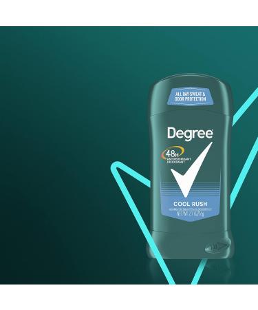 Degree Men Original Antiperspirant Deodorant 48-Hour Odor Protection Cool Rush Mens Deodorant Stick 2.7 oz 2 Count (Pack of 2) Cool Rush 5.4 Ounce (Pack of 2) - Buy Online on GoSupps.com