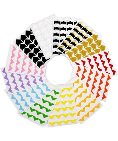 WXJ13 Photo Mounting Corners - 13 Colors, Self Adhesive for Scrapbooking & Picture Albums | Pack of 13 Sheets - Buy Online on GoSupps.com