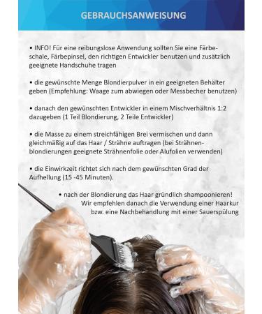 Buy Style & Care Blondierpulver 500G - Blue Dust-Free Hair Bleaching Powder | Effective Hair Brightener for All Brightness Levels | International Shipping Available - Buy Online on GoSupps.com