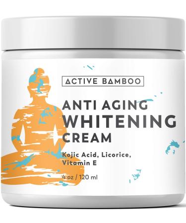 Anti Aging Dark Spot Corrector Cream for Face & Body - Made in USA - Active Bamboo Skin Nourishing Age Spot Remover Women Men 4 OZ
