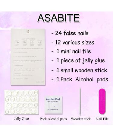 24 Pcs Almond Press on Nails - Fall Brown & White Fake Nails with Leaf Designs - Glossy Acrylic Full Cover - Perfect for Autumn & Thanksgiving DIY Manicure - Buy Online on GoSupps.com